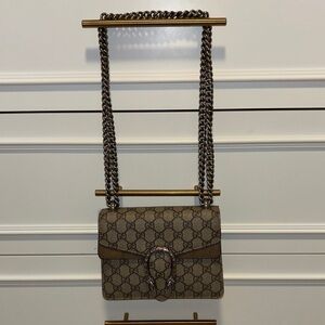 Gucci Beige and Brown GG Shoulder Bag